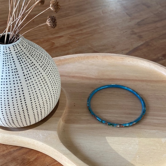 Inlay Floral Bracelet Cloisonné - Picture 4 of 7